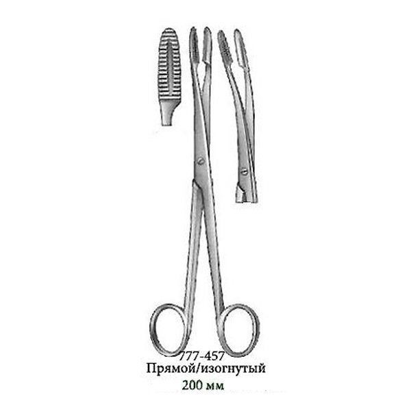 Корнцанг прямой/изогнутый 200 мм (457)